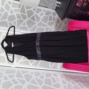 Evan-Picone Women’s size 12 Dress Black Halter Sleeveless Tiered Knee-Length